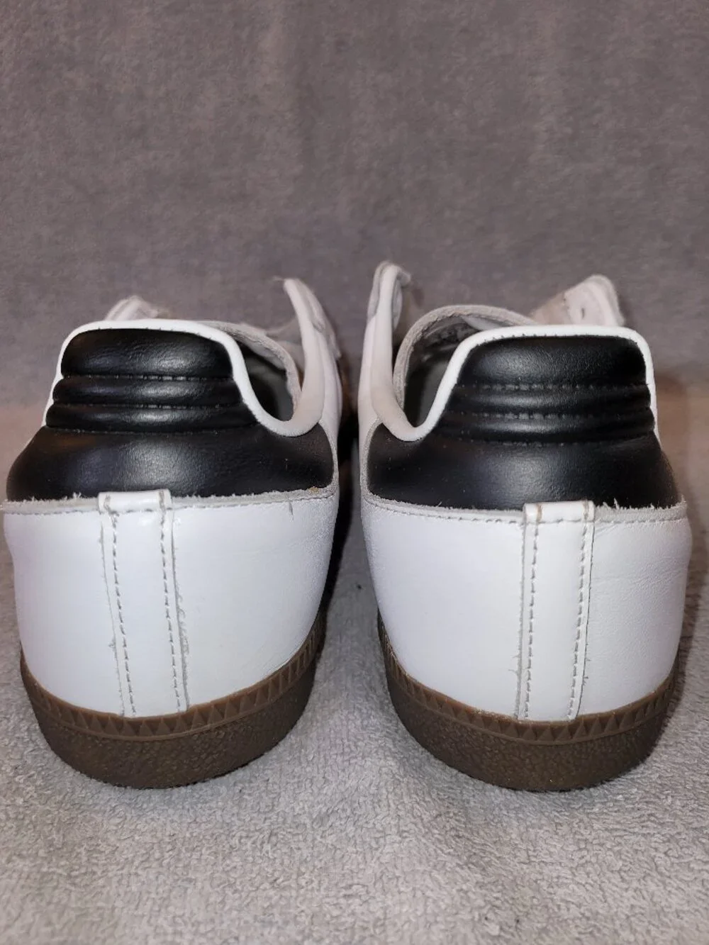 Adidas Samba OG Women's Size 9.5 White Black Brown Gum Sneakers IG9030 (#1019)